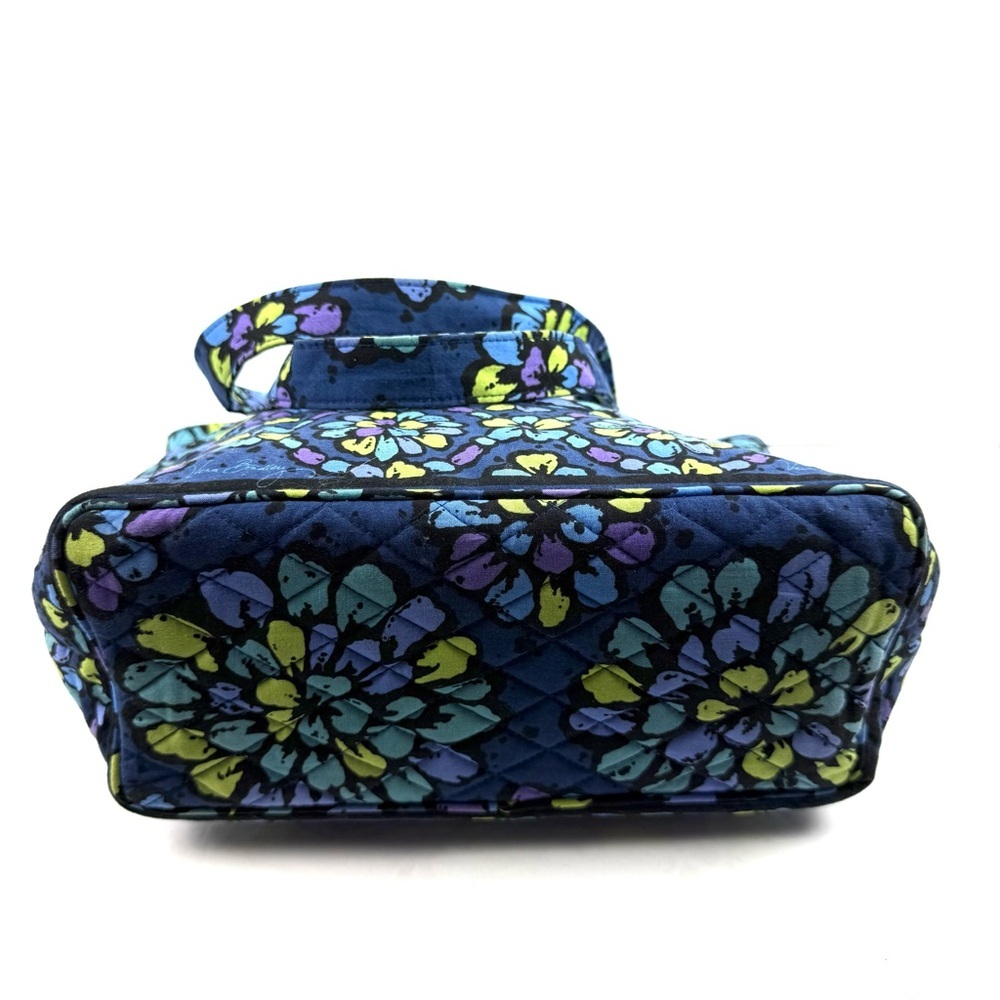 Vera Bradley Laura Tote Indigo Pop Shoulder Bag Purse Quilted Blue Used Once - Picture 7 of 16